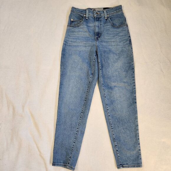Levi Silver Tab Mom High Waist W26 L27  Blue Jeans - Picture 2 of 16